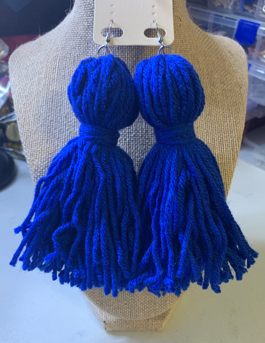 Cotton Tassel Earrings